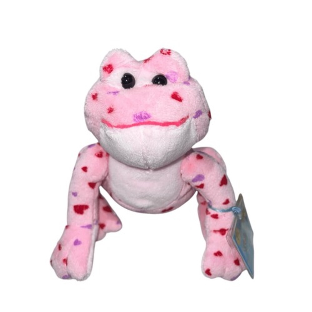Webkinz Love Frog Plush Valentines Day 2008 NWT Unused Code Ganz Pink Purple